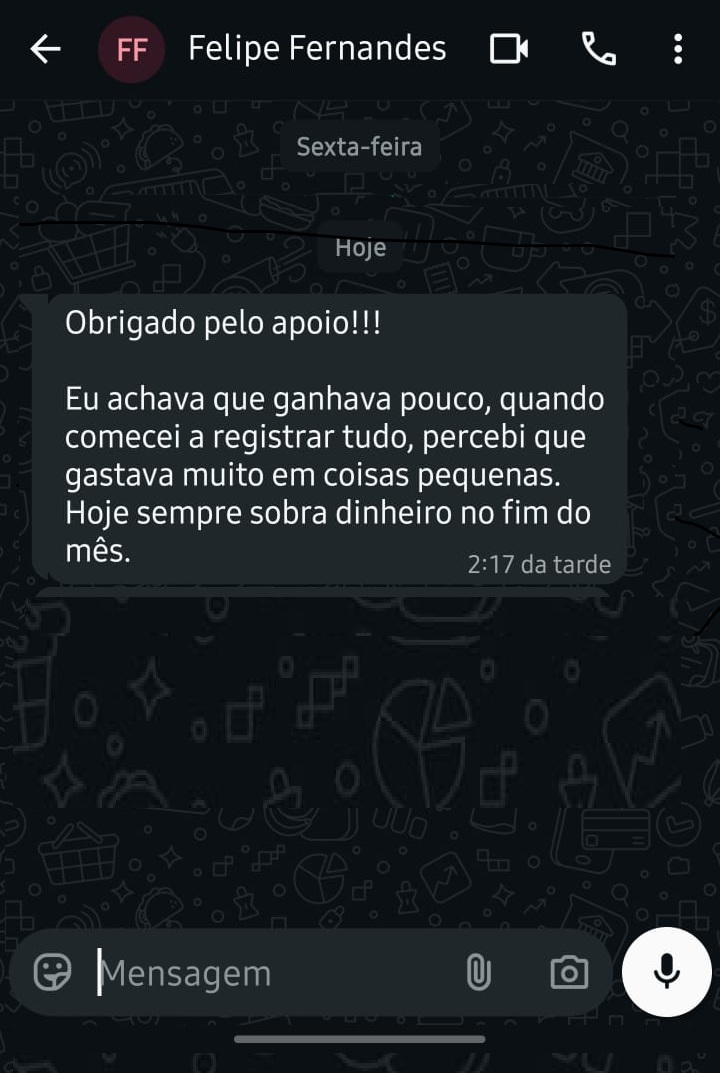 Print do depoimento 1